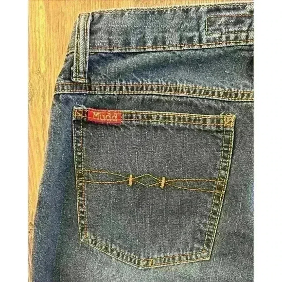 Vtg Y2K Mudd Jeans Womens Juniors Size 11 Dark Wash Mid-Rise Bootcut *Read* - Picture 13 of 16